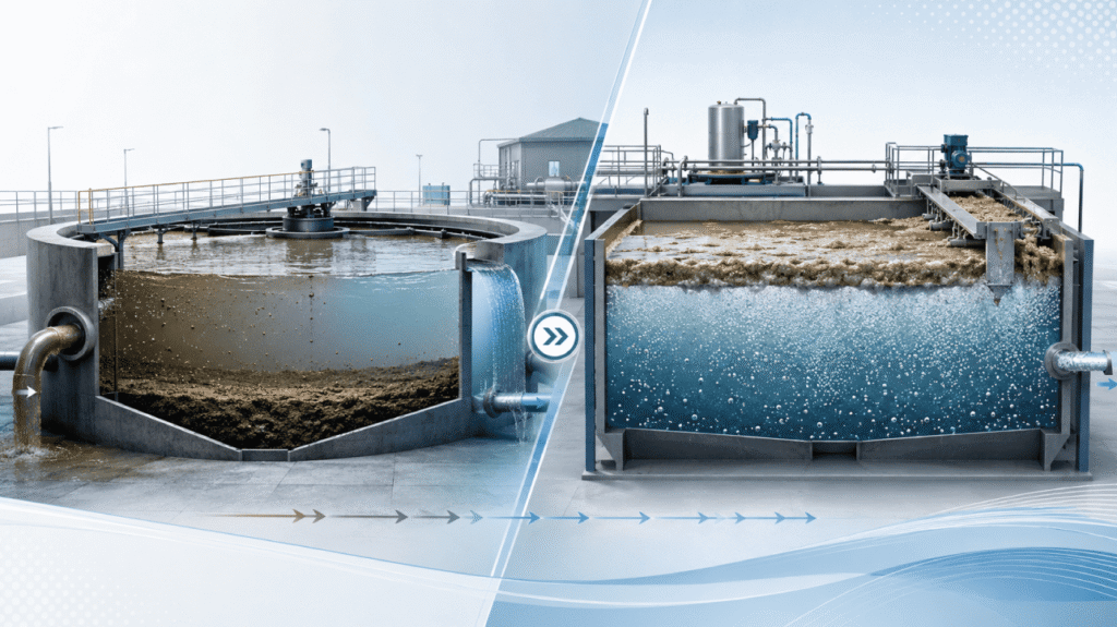 sedimentación-aguas residuales