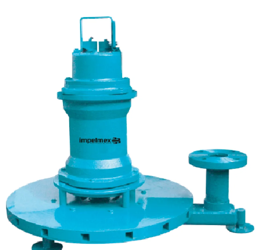 Aireador sumergible para tanques de aireación de aguas residuales