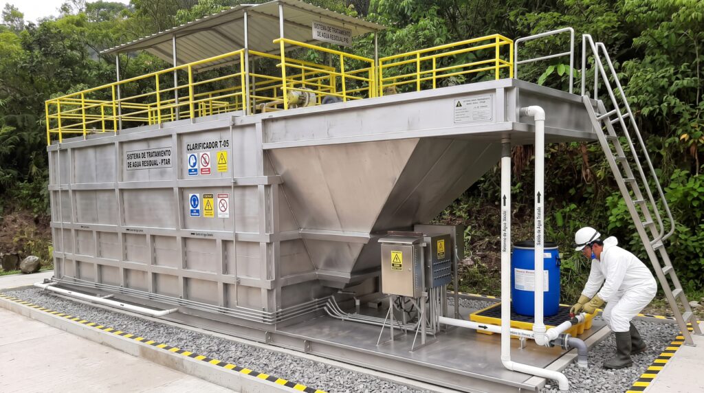 Planta compacta de tratamiento de aguas residuales para Repsol en el Bloque 16
