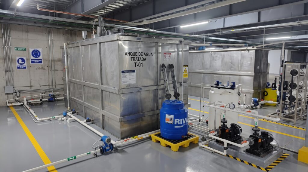 Planta de agua potable con ósmosis inversa de Piggis Embutidos construida por AWT